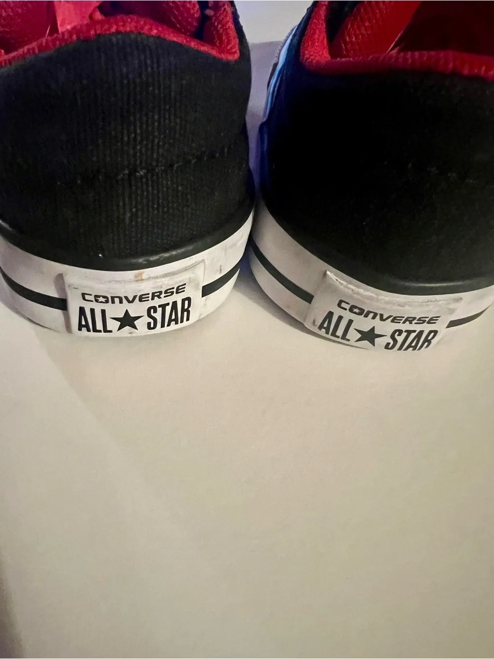 Converse All Star Chuck Taylor Toddler size 5 Gray and Red Lowtop